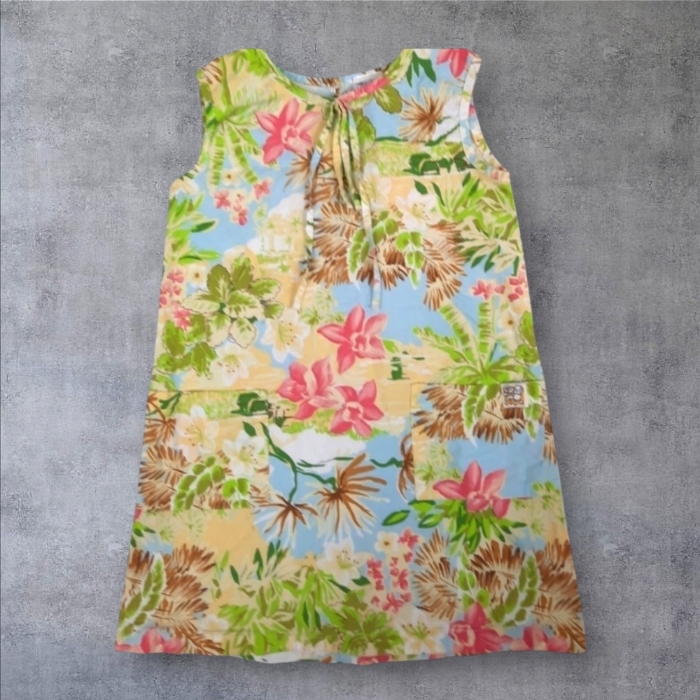 Charlie Rocket Hawaiin Floral Sun Dress Size 6X‎ Girl's